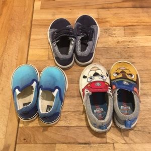 Lot of 3 toddler shoes